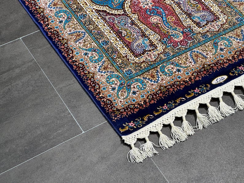 2x4 Unique Silk Rug, 2x4 Gift Silk Rug, Bamboo Silk Rug, 2x4 Mini Silk Rug, Colorful Rug 2x4, Soft Rug 2x4, Oriental Mini Rug 2x4,Home Decor